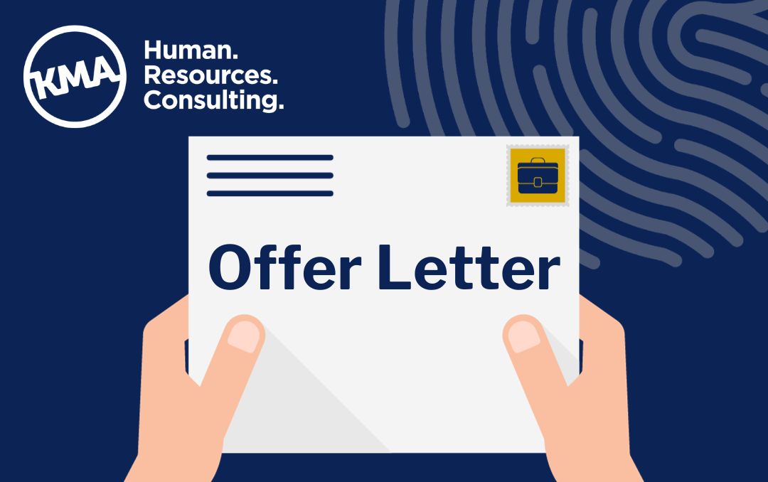 A graphic of hands holding an envelope with the text "Offer Letter" on the front.
