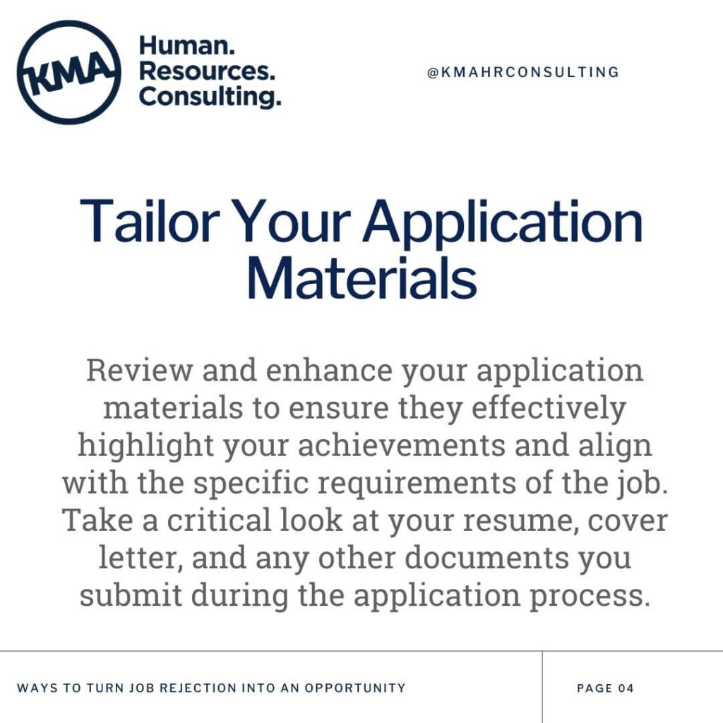 Tailor your application materials